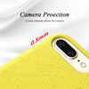 For iPhone 6 Plus & 6s Plus Starry Series Shockproof Straw Material + TPU Protective Case(Yellow)