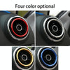 4 PCS Car Outlet Decorative Rings Aluminum Alloy Air Outlet Chrome Trim Ring Car Dashboard  Air Vents Cover Sticker Decoration for Audi A3(Silver)