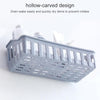 Bathroom Shelf hole-free Wall Hanging Seamless Storage Basket(Plain Gray)