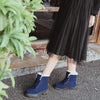 Ladies Cotton Shoes Plus Velvet Snow Boots, Size:42(Blue)