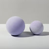 7cm Round Ball + 5cm Round Ball Geometric Cube Solid Color Photography Photo Background Table Shooting Foam Props (Purple)