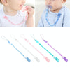 Baby Pacifier Clip Chain PP Holder Soother Pacifier Clips Leash Strap Nipple Holder for Infant Feeding(Green)