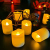 LED Electronic Candle Light Birthday Wedding Home Decoration Props Candle Holder 220V, Size: 7.5 x 15CM