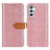 For Samsung Galaxy A36 5G European Floral Embossed Leather Phone Case(Pink)