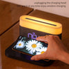 S26 3 in 1 Mobile Phone Wireless Charger with Clock & Night Light(White)