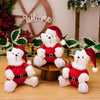 Plush Bear Doll Christmas Ornaments Cute Doll Decorations Christmas Children Gifts(Sitting Posture)