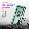 For Samsung Galaxy A26 5G Shockproof TPU + PC Phone Case with Holder(Dark Green)