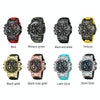 SMAEL 1803B Outdoor Waterproof Multifunctional Alloy Sports Watch(Silver Blue)