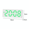 8017 LED Screen Voice Control Digital Alarm Clock Desktop Multifunctional Temperature Clock(Green)