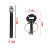 Universal Car Aluminum Alloy Mount Hood Pin Bonnet Lock (White)