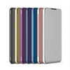 For Samsung Galaxy S20 FE 5G Plated Mirror Horizontal Flip Leather Case with Holder(Blue)