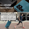 For Samsung Galaxy S25 Ultra 5G CaseMe 013 Multifunctional Horizontal Flip Leather Phone Case(Blue)