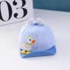 C0330 Cartoon Duck Shape Baby Peaked Cap Spring Baby Cotton Cap, Size: 46cm Adjustable(Light Blue)