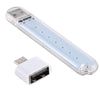 8LEDs 5V 200LM USB LED Book Light Portable Night Light, with Micro Adapter(Warm White)