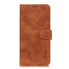 For iPhone SE 2022 / SE 2020 Retro Texture PU + TPU Horizontal Flip Leather Case with Holder & Card Slots & Wallet(Brown)