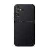 For Samsung Galaxy M34 5G Litchi Leather Magnetic Full Coverage Shockproof Phone Case(Black)