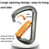 XINDA XD-8128 Outdoor Rock Climbing Load-bearing Carabiner Survive Kits, Color: Threaded-Gray