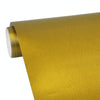 1.52 * 0.5m Waterproof PVC Wire Drawing Brushed Chrome Vinyl Wrap Car Sticker Automobile Ice Film Stickers Car Styling Matte Brushed Car Wrap Vinyl Film (Gold)