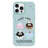 For iPhone 12 Pro Skin Feeling Jelly TPU Hybrid PC Phone Case(Little Monster Light Green)
