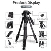 JMARY KP2234 Telescopic Aluminum Alloy SLR Camera Phone Live Streaming  Photography Tripod(Red)