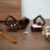 Wooden Heart Shape Ring Box Jewelry Storage Box Wedding Valentine Gift Box, Spec: RB513-C4