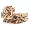 Wooden Machinery Antique Box DIY Gift Gear Rotating Model 3D Assembly Puzzle Educational Toy