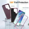 For Samsung Galaxy S25 Ultra 5G Life Waterproof Rugged Phone Case(Purple + Pink)