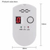Gas Leak Detector Alarm - Digital Display, EU Plug
