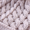 2 in 1 Autumn and Winter Parent-child Hat Set Warm Twist Texture Knit Hat with Wool Ball, Size:Parent-child(Wine Red)