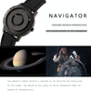 EUTOUR E030 Magnetic Ball Men Bezel-Free Design Watch(Black)