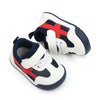 D2678 Autumn Baby Shoes Super Skin Children Sport White Shoees, Size: 17(Dark Blue)