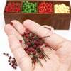 10 PCS 1:12 Fruit Simulation Hawthorn Kitchen Accessory Mini House Toy(Red)