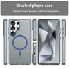 For Samsung Galaxy S25 Ultra MagSafe Frosted Translucent TPU + PC Full Coverage Phone Case(Dark Blue)