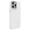 For iPhone 15 Pro Max Wave Texture Liquid Silicone Titanium MagSafe Phone Case(White)
