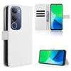 For vivo Y19s 4G Diamond Texture Leather Phone Case(White)