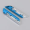 1 Pair Car Letters NISMO Personalized Aluminum Alloy Decorative Stickers, Size: 11.5 x 2.5 x 0.5cm (Blue)