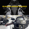Motorcycle Modification Fixed Wind Wing Rearview Mirror (Black)