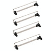 Y01B Plastic Head 12 inches Wardrobe Hardware Push-Pull Hanging Rod Clothes Rail