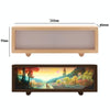 Warm Light Touch Control Wooden Acrylic Atmosphere Lightbox Decoration Painting Night Light(Beech)