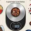 Home Kitchen Electronic Scale High Precision Stainless Steel Jewelry Scale, Style:No Edging, Specification:5kg/0.1g