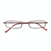 Reading Glasses Metal Spring Foot Portable Presbyopic Glasses with Tube Case +3.00D(Silver Gray)
