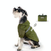 Foldable Dog Raincoat XXL Dark Green - Waterproof & Reflective