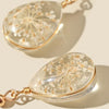 DIY Handmade Glass Dried Flowers Gypsophila Earrings(Life Tree)