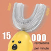 U-Shaped Children Ultrasonic Electric Toothbrush Disinfection And Drying Dmart Toothbrush(Yellow)