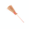 2 PCS Miniature Doll House Kitchen Patio Accessories Wooden Broom Children's Educational Toys