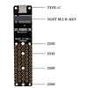 NGFF M.2 Bkey SATA Hard Disk SSD To USB3.1 Type-C / USB-C Expansion Card Conversion Board(Black)