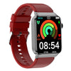 T50 1.85 inch Silicone Band IP67 Waterproof Smart Watch Supports Voice Assistant / Health Monitoring(Red)