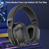 Bluetooth 5.4 Head-mounted RGB Wireless Bluetooth Gaming Headset With Transmitter(Black)