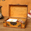 Antique Distressed Cosmetic Storage Box Dressing Table Props For Shooting ScenesSpecification 6281-01GK02 Red + Lock