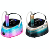 Ice Flower Gradient Rechargeable Low Noise Nail Polishing Machine, Specification: US Plug (Yellow Green)